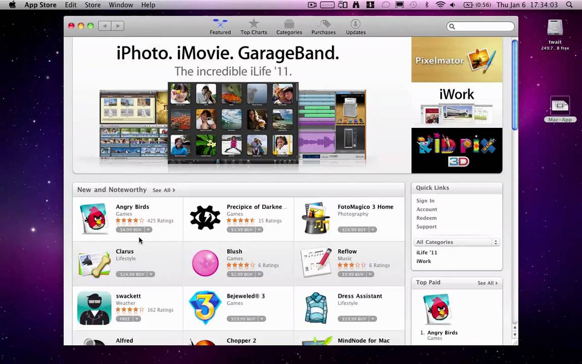 Mac app store download pages
